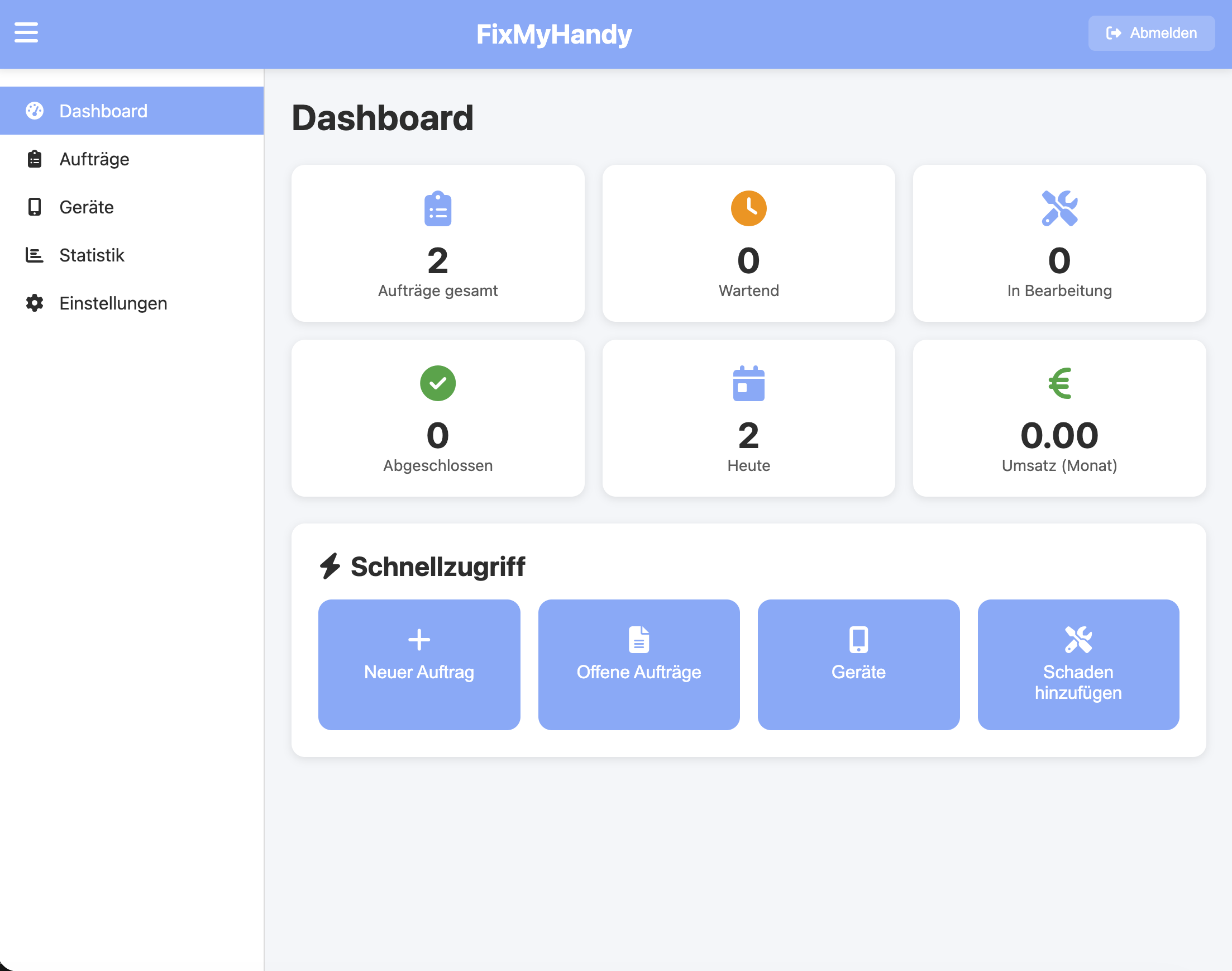 FixMyHandy Dashboard