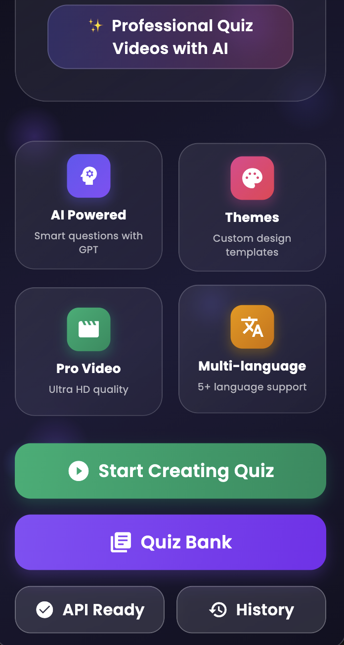 Quiz Generator App Screenshot
